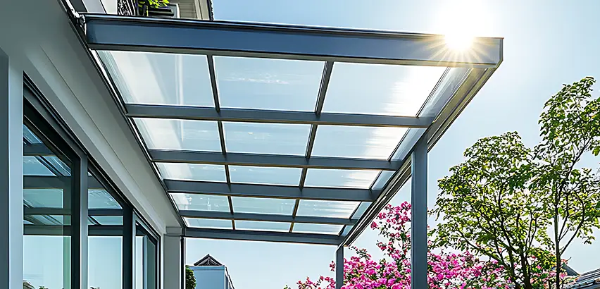 Glass Patio Roof Installation in Lockport