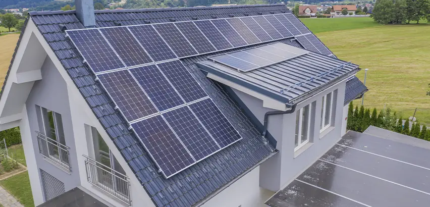 Residential Solar Roof Installation in Lockport