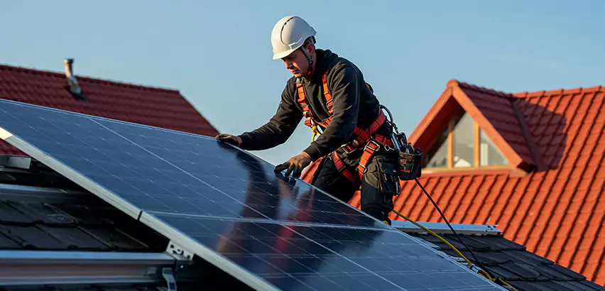 Solar Panels on Steel Roof Installation in Lockport